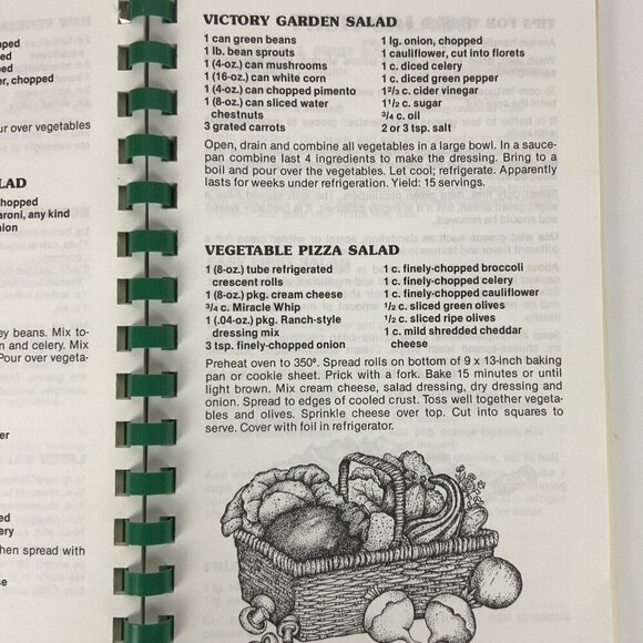 300 Ways With Salads Spiral Bound Cookbook By Morris Press 1994 Veggie Recipes - Picture 8 of 12